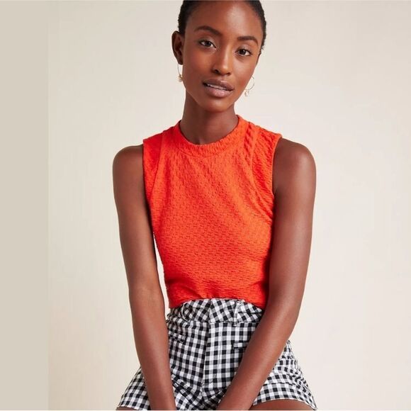 Anthropologie Maeve Jacquard Barbara Knit Top NWT - Picture 1 of 5